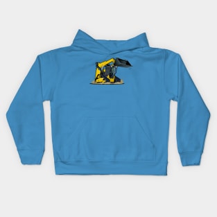 Cartoon skid steer Kids Hoodie